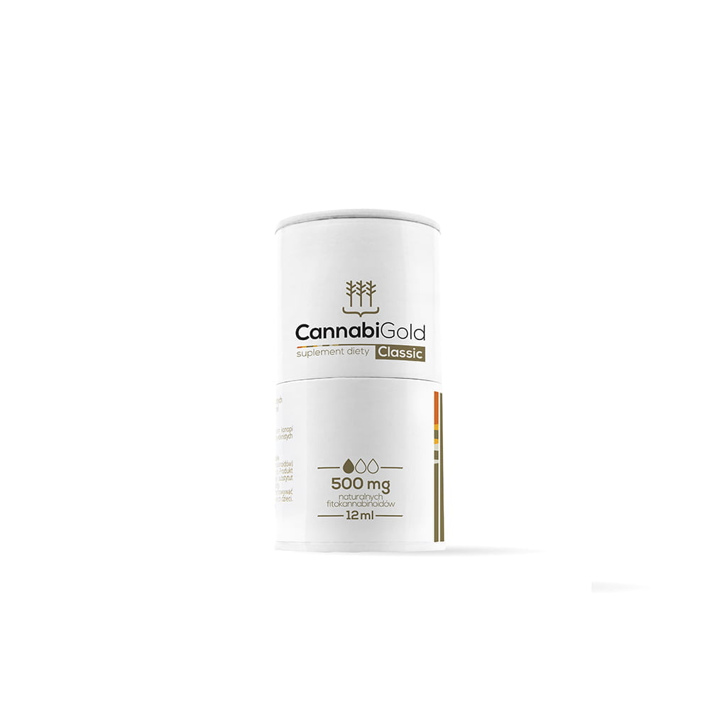 Olejek CBD CannabiGold Classic 5% – 500mg 12 ml